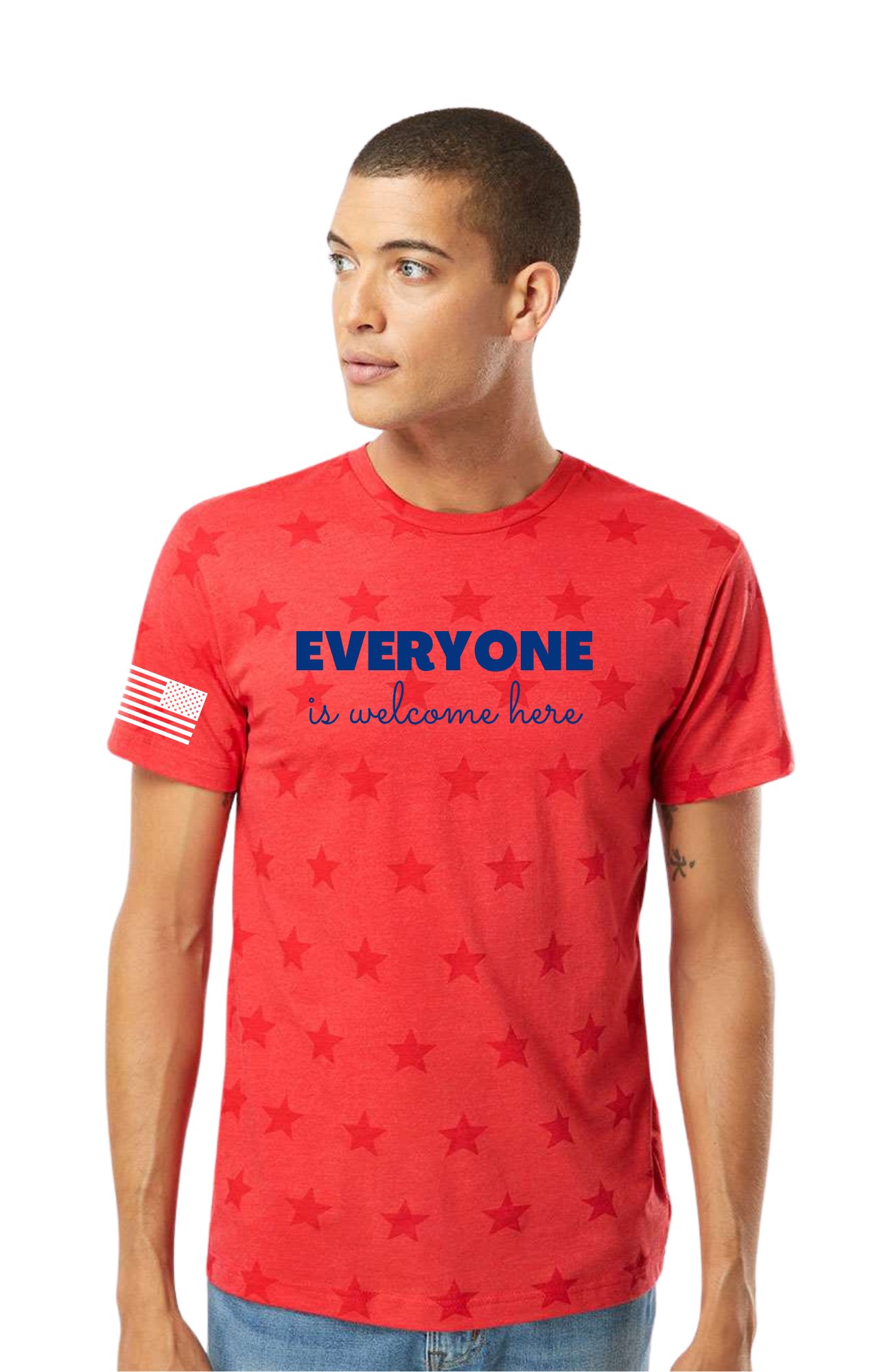 ADULT Fourth of July Shirt (RED VINTAGE STAR) - LIMITED EDITION