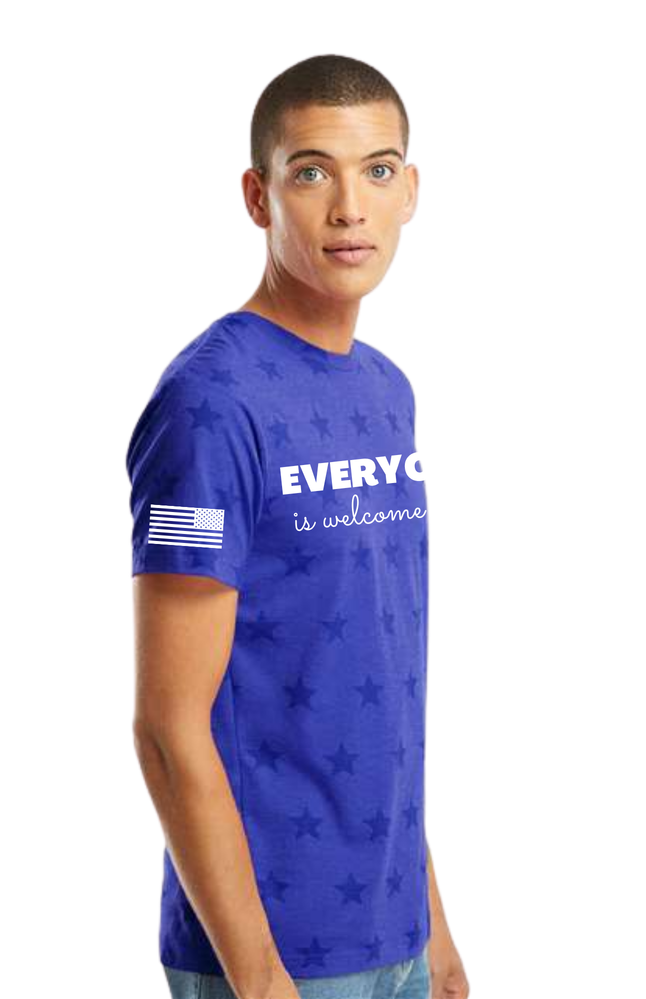 ADULT Fourth of July Shirt (BLUE VINTAGE STAR) - LIMITED EDITION