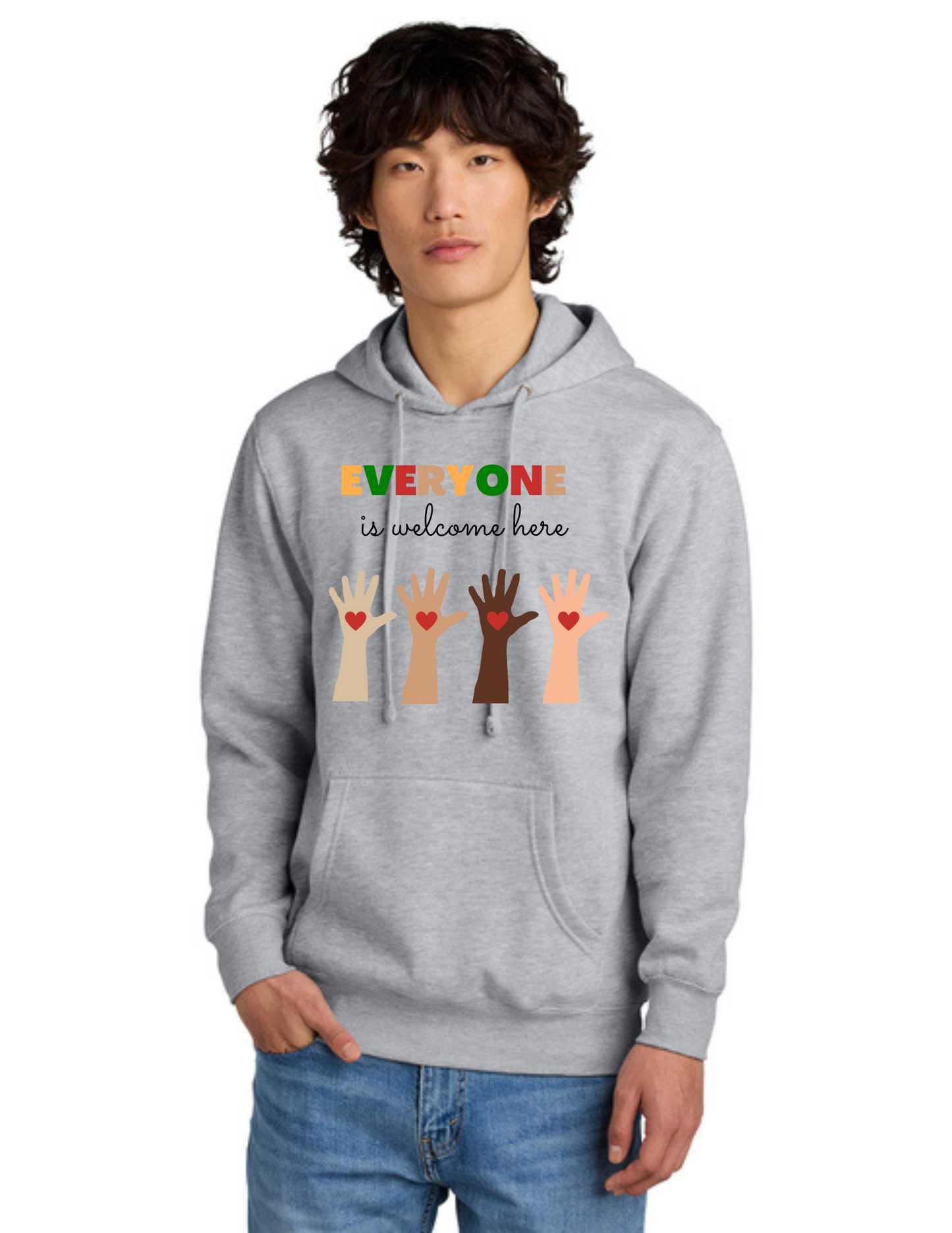 Donate a Hoodie - The Everyone Is Welcome Here Donation Hoodie.