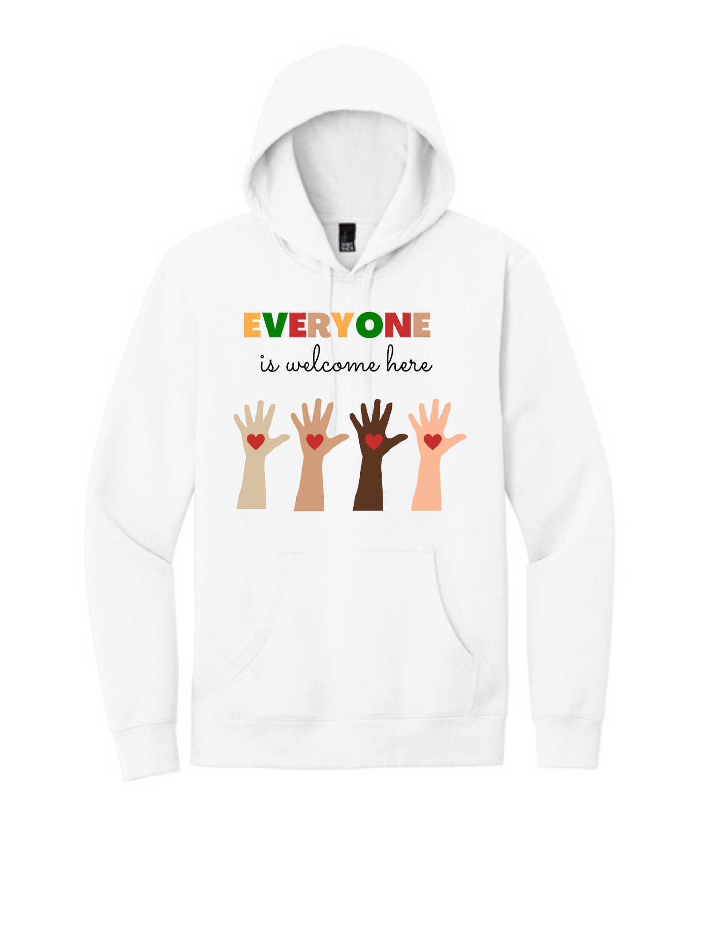 Donate a Hoodie - The Everyone Is Welcome Here Donation Hoodie.