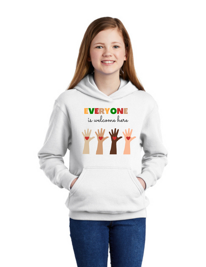 Youth Hoodie - The Everyone Is Welcome Here Hoodie.