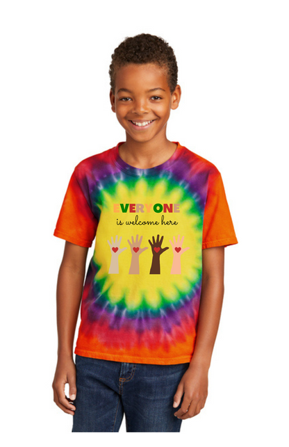 YOUTH Short Sleeve Shirt (Rainbow) - Everyone is Welcome Here
